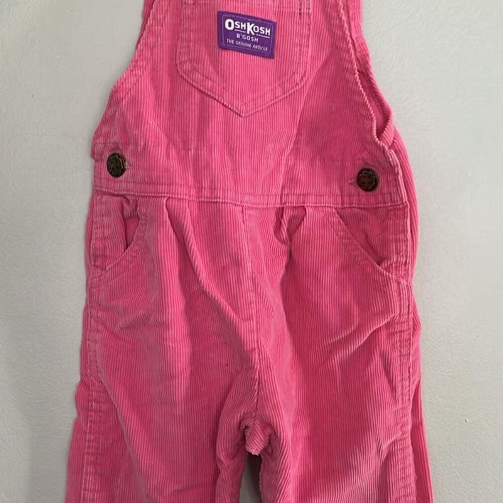 Carter Pink Corduroy Overalls 18MTH Snap Crotch Toddler ***EUC Condition: SEE P